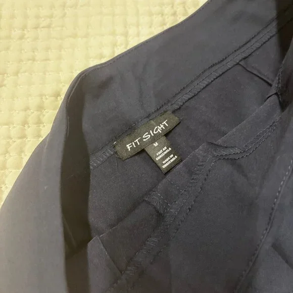 Nautical Navy Blue Pull Up Shorts, Sz M, NWT - Picture 4 of 7